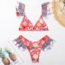 Frill Trim Bikini Swimsuit Set NSALS50292