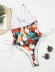 Strap Deep V Bikini Swimsuit One-Piece Set NSALS50293