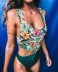 floral bellyband knotted bikini NSALS50315