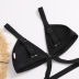 black sling swimsuit set NSALS50317