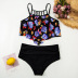 printed ruffled bikini swimsuit NSALS50328