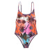 floral printed one-piece swimsuit NSALS50336