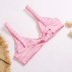 pink striped split swimsuit NSALS50339