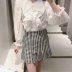 spring plaid mini skirt NSAM50367
