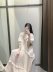 vestido suelto con estampado de flores y cuello de muñeca NSAM50372