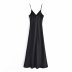 Silk Satin Texture Suspender Dress NSAM50373