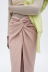 spring texture knotted midi skirt  NSAM50378