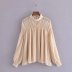 spring fold bow drape blouse NSAM50391