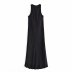 spring sleeveless black dress  NSAM50421