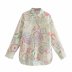 spring linen printed blouse NSAM50449