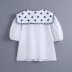 spring embroidered poplin blouse  NSAM50460