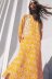 spring printed midi long-sleeved dress NSAM50466
