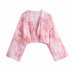 spring tie-dye short blouse NSAM50467