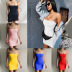 Solid Color Sleeveless Dress NSYKD50519
