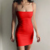 Solid Color Sleeveless Dress NSYKD50519