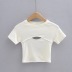sexy hollow elastic short sleeves T-shirt  NSHS50528