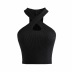 solid color cross halter knitted vest NSHS50531