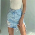 new high waist short denim skirt NSHS50533