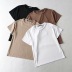 summer new round neck solid color T-shirt NSHS50540