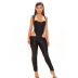 summer new solid color stitching jumpsuit NSMX50565