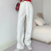 White high waist new thin denim trousers NSAC50791