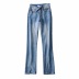 high Waist Slim Denim Trousers NSAC50817