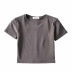 elastic back drawstring short-sleeved T-shirt NSAC50841