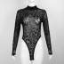gauze net sexy long-sleeved bottoming bodysuit NSMEI50872
