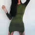 new autumn sexy solid color dress NSMEI50886
