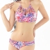 neon colorful ruched halter tie back bikini swimsuit set NSLUT53582