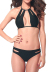black hollow lace around the neck bikini swimsuit NSLUT53614