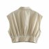 fashion all-match sleeveless short top  NSAM47411