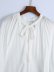 white v-neck long-sleeved shirt NSAM47424