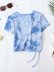 tie-dye drawstring short-sleeved T-shirt  NSAM47461