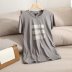casual lyocell and cotton T-shirt  NSAM47462