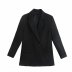loose-collar double-breasted blazer  NSAM47477