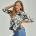 fashion loose printing long-sleeved shirt  NSJR47515