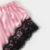 pijama de cuatro piezas a rayas rosa NSYO50901