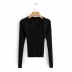 square neck long-sleeved Slim bottoming sweater NSHS50916
