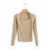 square neck long-sleeved Slim bottoming sweater NSHS50916