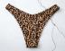 Single Shoulder Strap Leopard Print Seamless Underwear Set NSALS50946
