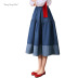 stitching pleated casual skirt  NSJR50964