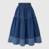 stitching pleated casual skirt  NSJR50964