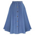 summer new elastic retro denim skirt NSJR50965