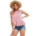 Pink Stitching Knitted Top NSDF50993