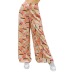 Print Color-Blocking Wide-Leg Trousers NSWX51036