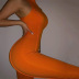 sexy tight-fitting solid color jumpsuit  NSFD51232