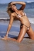 sexy traje de baño bikini halter de color liso NSLUT53599