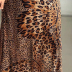 Butterfly Leopard Print Off-Shoulder Corset Big Swing Long Skirt NSSUO53970