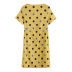 polka dot printing short-sleeved cotton loose dress  NSJR51561